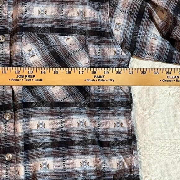 Men's Tangibles tight knit button down 90s Size L - Picture 6 of 9